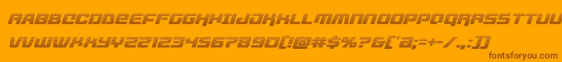 livewiredgradital Font – Brown Fonts on Orange Background
