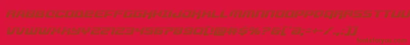 livewiredgradital Font – Brown Fonts on Red Background