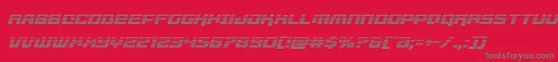 livewiredgradital Font – Gray Fonts on Red Background
