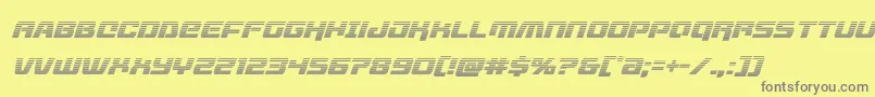 livewiredgradital Font – Gray Fonts on Yellow Background