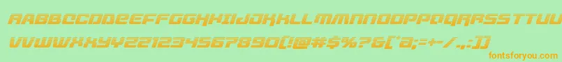livewiredgradital Font – Orange Fonts on Green Background