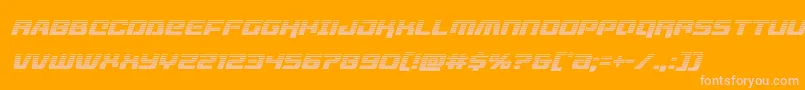 livewiredgradital Font – Pink Fonts on Orange Background