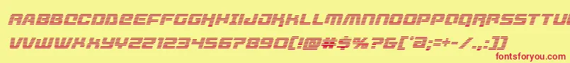 livewiredgradital Font – Red Fonts on Yellow Background