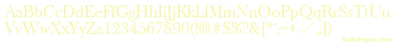 OldbaskervilleLight Font – Yellow Fonts
