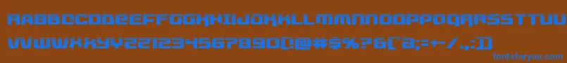 livewiredhalf Font – Blue Fonts on Brown Background