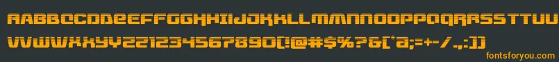 livewiredhalf Font – Orange Fonts on Black Background