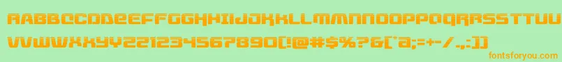 livewiredhalf Font – Orange Fonts on Green Background