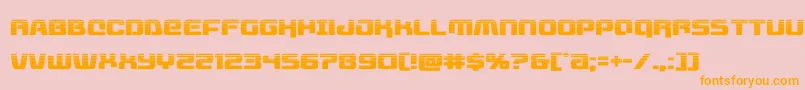 livewiredhalf Font – Orange Fonts on Pink Background