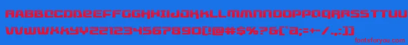 livewiredhalf Font – Red Fonts on Blue Background