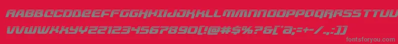 livewiredhalfital Font – Gray Fonts on Red Background