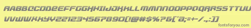 livewiredhalfital Font – Gray Fonts on Yellow Background