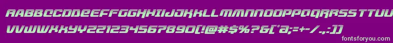 livewiredhalfital Font – Green Fonts on Purple Background