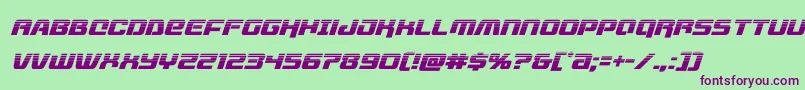 livewiredhalfital Font – Purple Fonts on Green Background