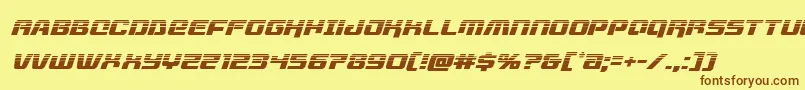 livewiredhalfital Font – Brown Fonts on Yellow Background