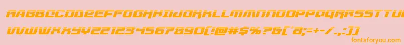 livewiredhalfital Font – Orange Fonts on Pink Background