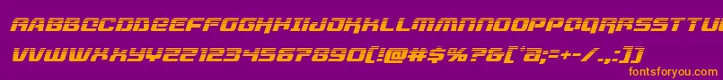 livewiredhalfital Font – Orange Fonts on Purple Background