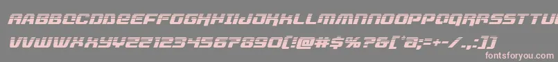 livewiredhalfital Font – Pink Fonts on Gray Background