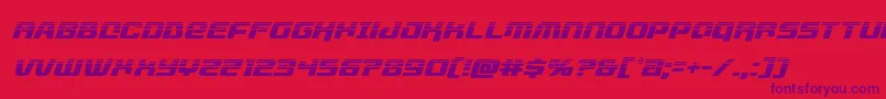 livewiredhalfital Font – Purple Fonts on Red Background