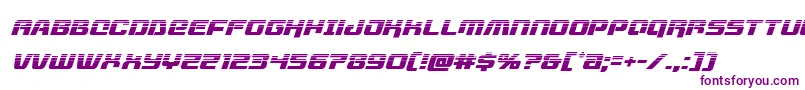 livewiredhalfital Font – Purple Fonts on White Background