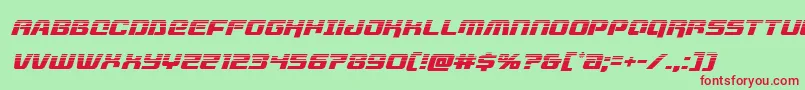 livewiredhalfital Font – Red Fonts on Green Background