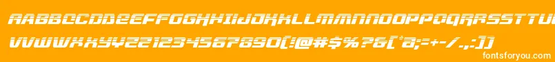 livewiredhalfital Font – White Fonts on Orange Background