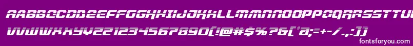 livewiredhalfital Font – White Fonts on Purple Background