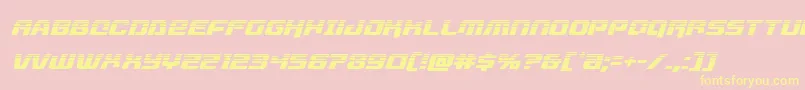 livewiredhalfital Font – Yellow Fonts on Pink Background