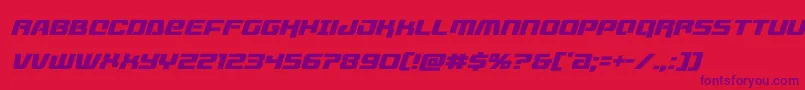 livewiredital Font – Purple Fonts on Red Background