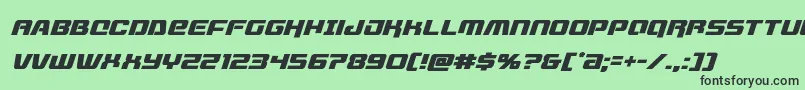 livewiredital-Schriftart – Schwarze Schriften auf grünem Hintergrund