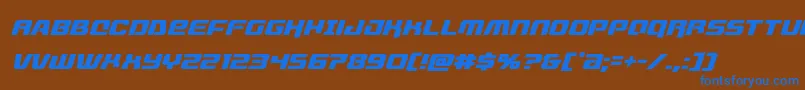 livewiredital Font – Blue Fonts on Brown Background