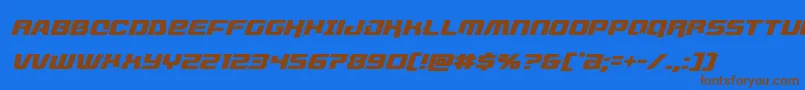 livewiredital Font – Brown Fonts on Blue Background