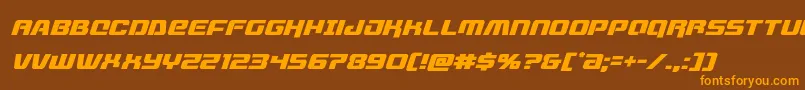livewiredital Font – Orange Fonts on Brown Background