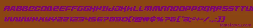 Шрифт livewiredital – фиолетовые шрифты на коричневом фоне