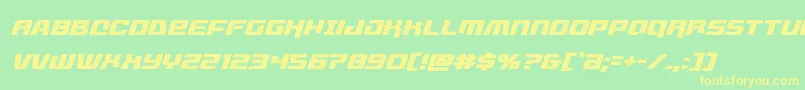 livewiredital-fontti – keltaiset fontit vihreällä taustalla