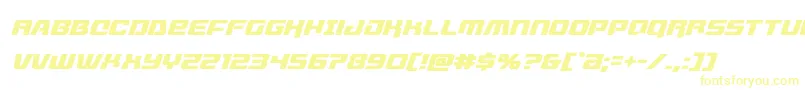 Шрифт livewiredital – жёлтые шрифты на белом фоне