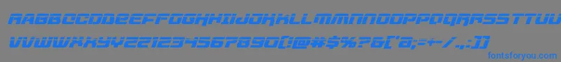 livewiredlaserital-fontti – siniset fontit harmaalla taustalla