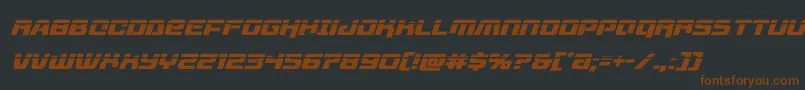 livewiredlaserital-fontti – ruskeat fontit mustalla taustalla