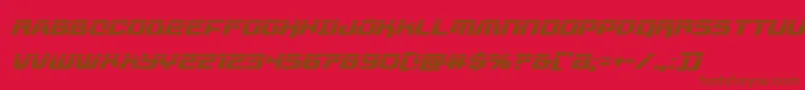 Police livewiredlaserital – polices brunes sur fond rouge