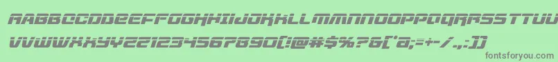 livewiredlaserital Font – Gray Fonts on Green Background