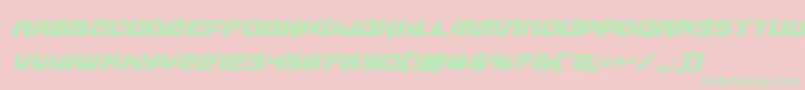 livewiredlaserital-Schriftart – Grüne Schriften auf rosa Hintergrund
