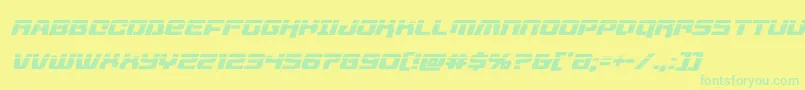 livewiredlaserital Font – Green Fonts on Yellow Background