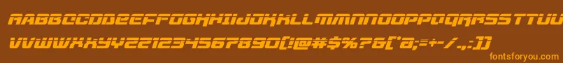 livewiredlaserital Font – Orange Fonts on Brown Background