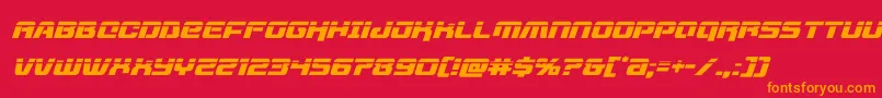 livewiredlaserital Font – Orange Fonts on Red Background