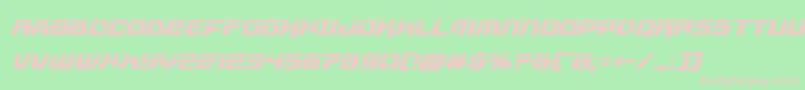 livewiredlaserital Font – Pink Fonts on Green Background