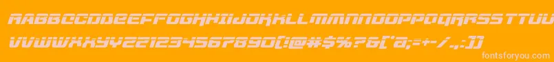 livewiredlaserital-Schriftart – Rosa Schriften auf orangefarbenem Hintergrund