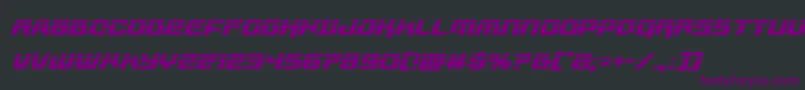 livewiredlaserital Font – Purple Fonts on Black Background