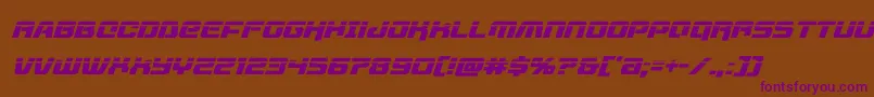 livewiredlaserital Font – Purple Fonts on Brown Background