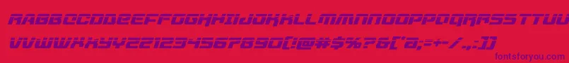 livewiredlaserital Font – Purple Fonts on Red Background