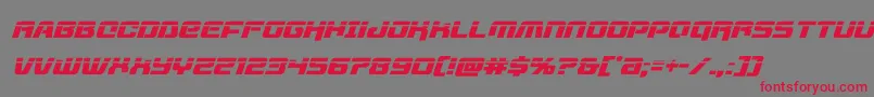 livewiredlaserital-fontti – punaiset fontit harmaalla taustalla