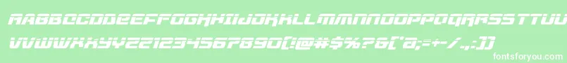 livewiredlaserital Font – White Fonts on Green Background